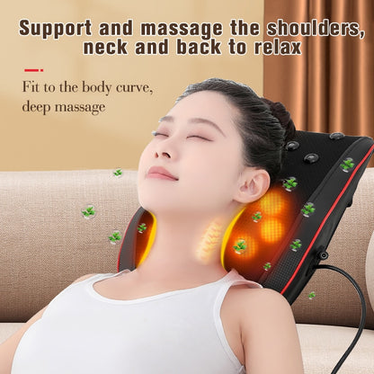 Massageador de Cintura Massageador Portátil para Carro Massageador de Relaxamento Muscular Massagem de Aquecimento Massagem de Pescoço Massagem de Relaxamento Corporal