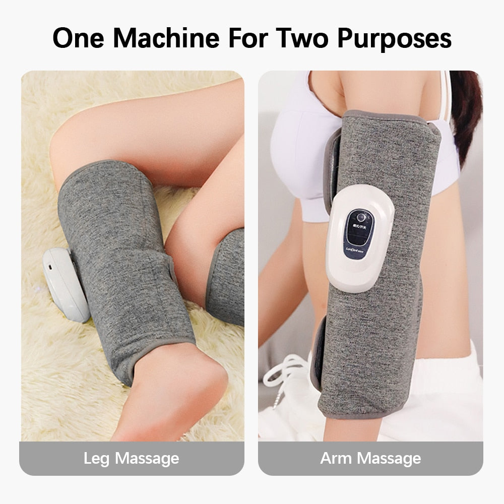 Massage intelligent des jambes 3 Modes Vibration Leg Air Compression Massager Wireless Electric Air Compress Foot Air Pressure Massage