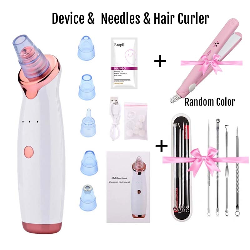 Vacuum Blackhead Remover Face Black Spots Cleaner White Dot Pimple Removal Tools 2022  New Arrival