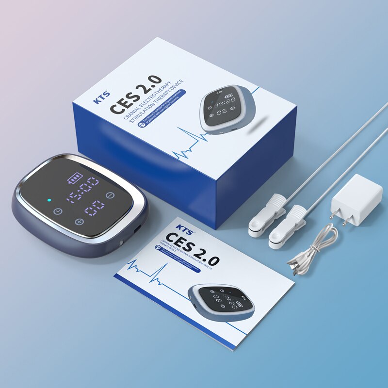 Dispositif d'aide au sommeil KTS Thérapie de stimulation CES 600mAh Anxiété à main Dépression Instrument de sommeil rapide Thérapie du sommeil Insomnie