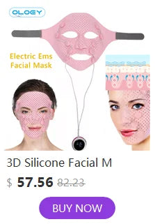 Relax with this 3D silicone facial mask that stimulates skin and reduces wrinkles.