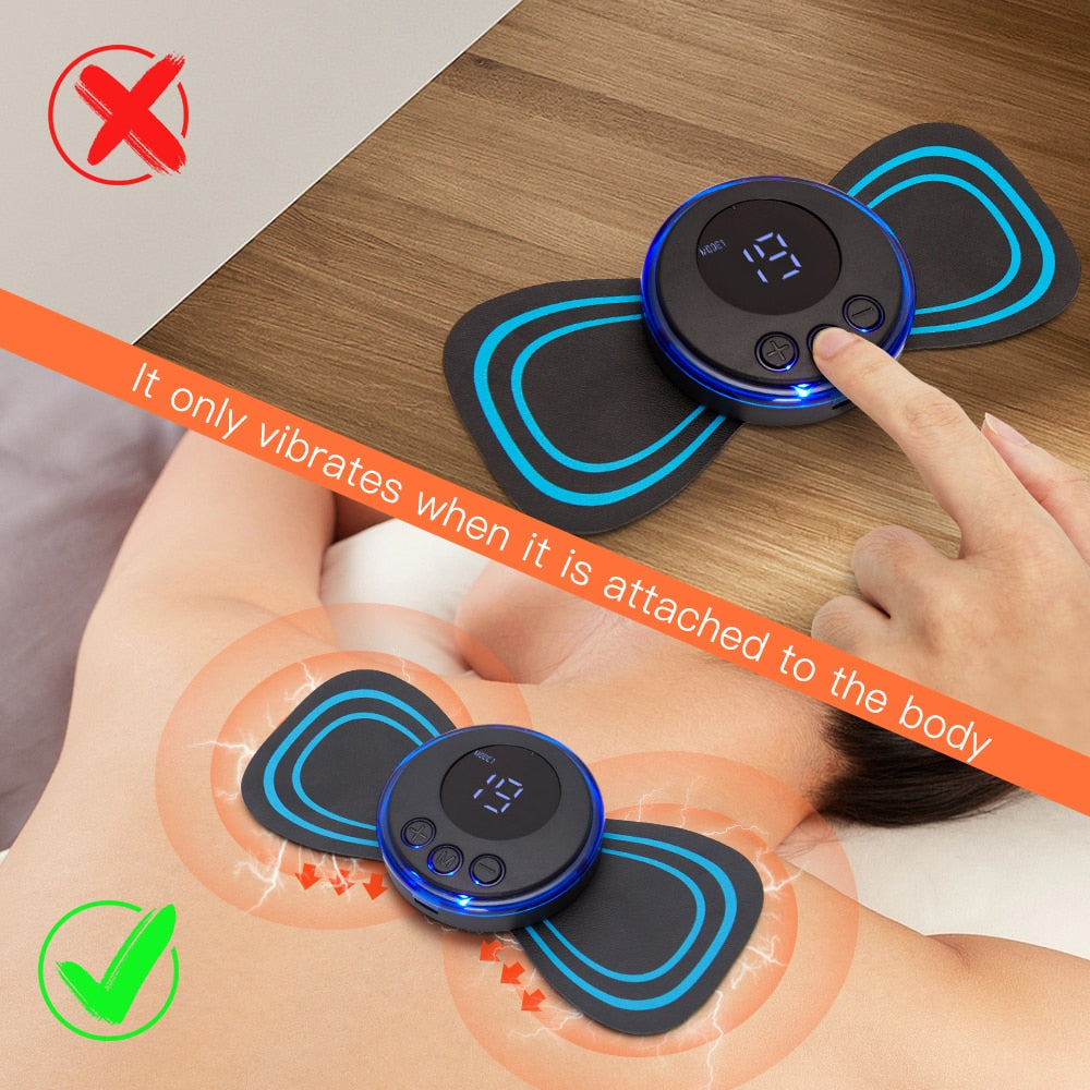 Masseur rechargeable pour le cou Massage électrique du cou EMS Patch de massage de la vertèbre cervicale pour le soulagement de la douleur musculaire, livraison directe de soutien