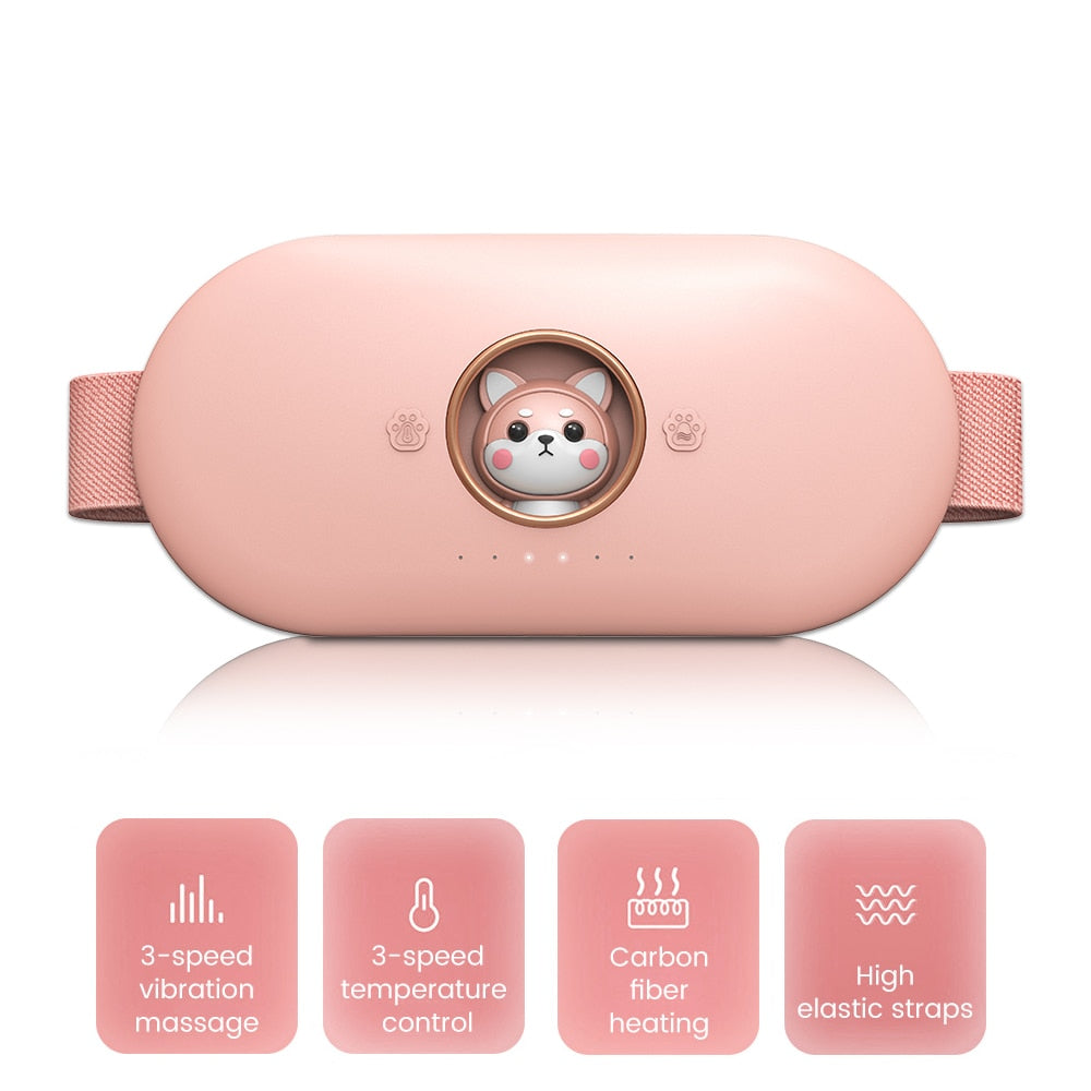 Menstrual Heating Self Massage Heat Period Pain Relief Portable Heating Pad Warming Belt Thermal Massager Stomach Heating Belt