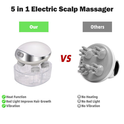 5 in 1 Electric Scalp Massager Our Others VS Heat Function