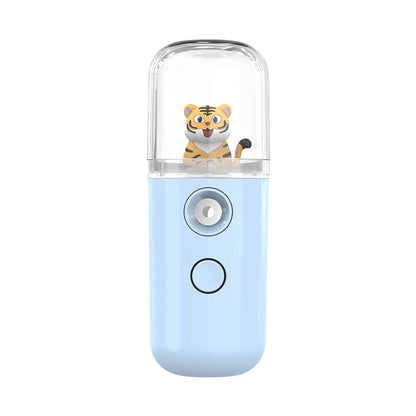 Conejo y Tigre creativo Nano pulverizador Facial Mini humidificador USB vaporizador de cara nebulizador hidratante belleza instrumentos cuidado de la piel