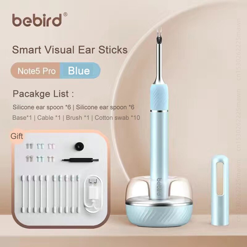 Bebird Note 5 Pro Ear Cleaner Smart Visual Ear Sticks Endoscope Tweezers Wax Earpick Mini Camera Otoscope Health Care