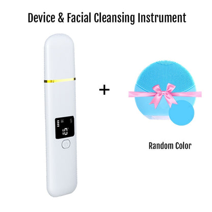 Ultrasonic Skin Scrubber Deep Face Cleaning Machine Peeling Shovel Facial Pore Cleaner Face Skin Scrubber Lift Machine New