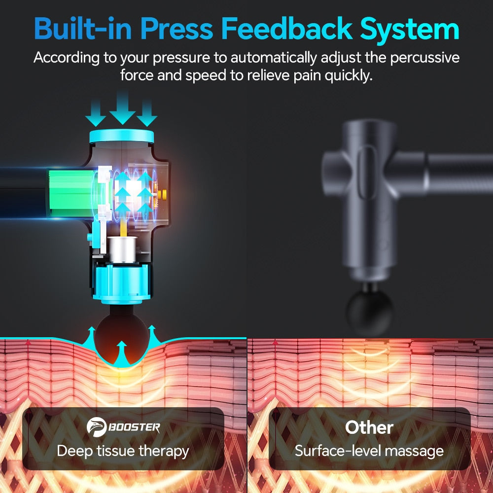 Built-in Press Feedback System Automatically adjust the percuss