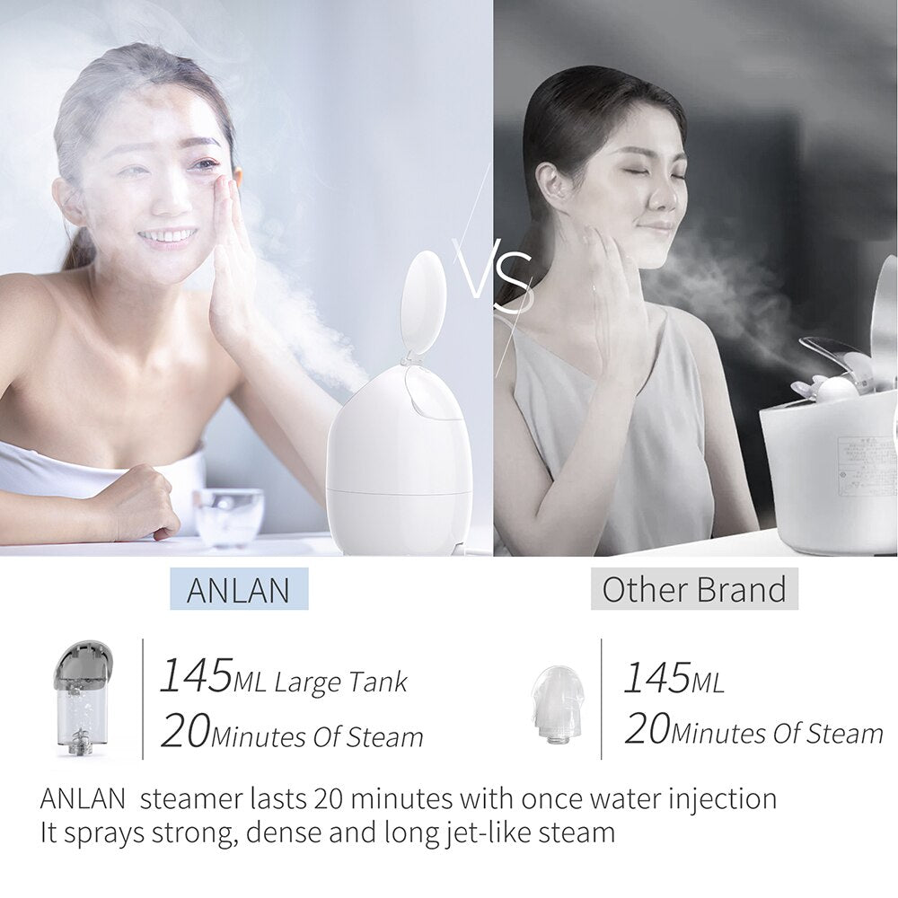 ANLAN steamer lasts 20 minutes with once water injection 