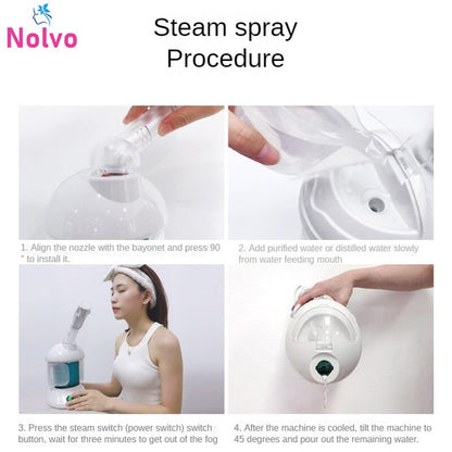 Ozone Facial Steamer Face Skin Care Spa Steam Facial Sprayer Humidifier Nebulizer Nano Facial Moisturizing Beauty Instruments