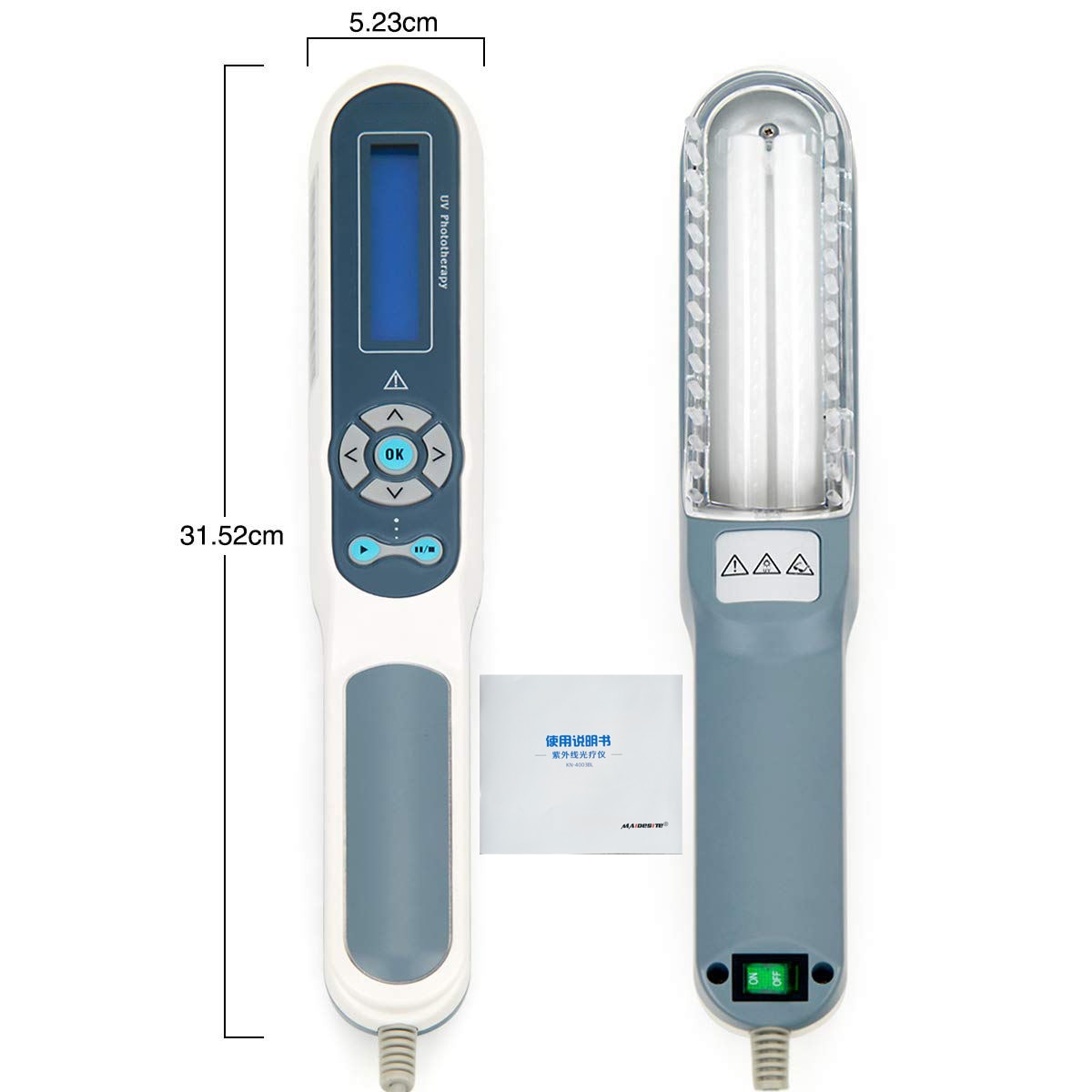 Handheld Uvb Phototherapy 311nm Light Therapy Device Machine Uvb Light Therapy Device Blue For Vitiligo Psoriasis