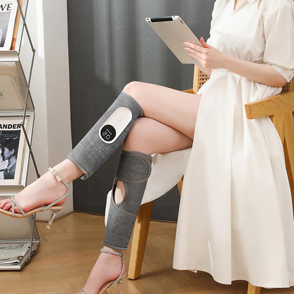 Air Compression Heating Leg Massager Vibration Calf Relief Leg Cares Massager 2023 Muscle Relax Shank Fatigue Health Pain A T8C7