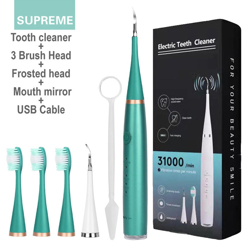 Sonic Electric Toothbrush Teeth Cleaner Oral Care Removal Of Dental Calculus Household Multifunctional Washable USB Charge Alloy