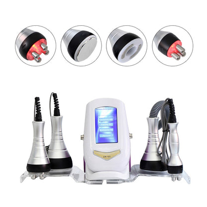 Ultrasonic 40K Cavitation Machine Vacuum Body Slimming Facial Massager Cellulite and Fat Weight Loss Beauty RF Skin Tighten