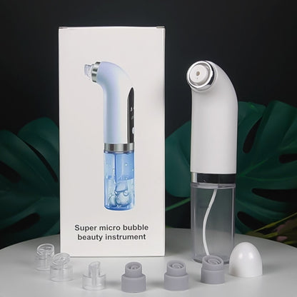 Purificador de pele ultrassônico + removedor de cravo elétrico limpador de poros + nano spray vaporizador facial + instrumento massageador facial + beleza dos olhos