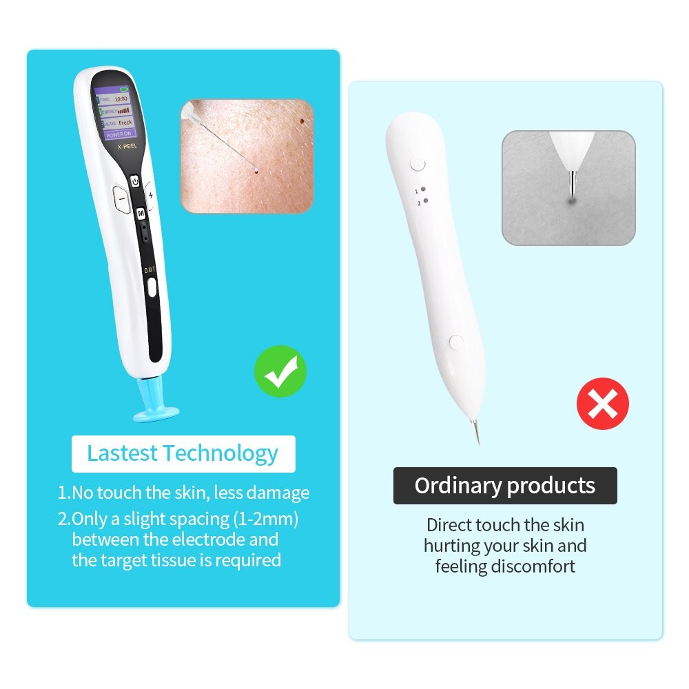 X PEEL Lastest Technology 1.No touch the skin; less