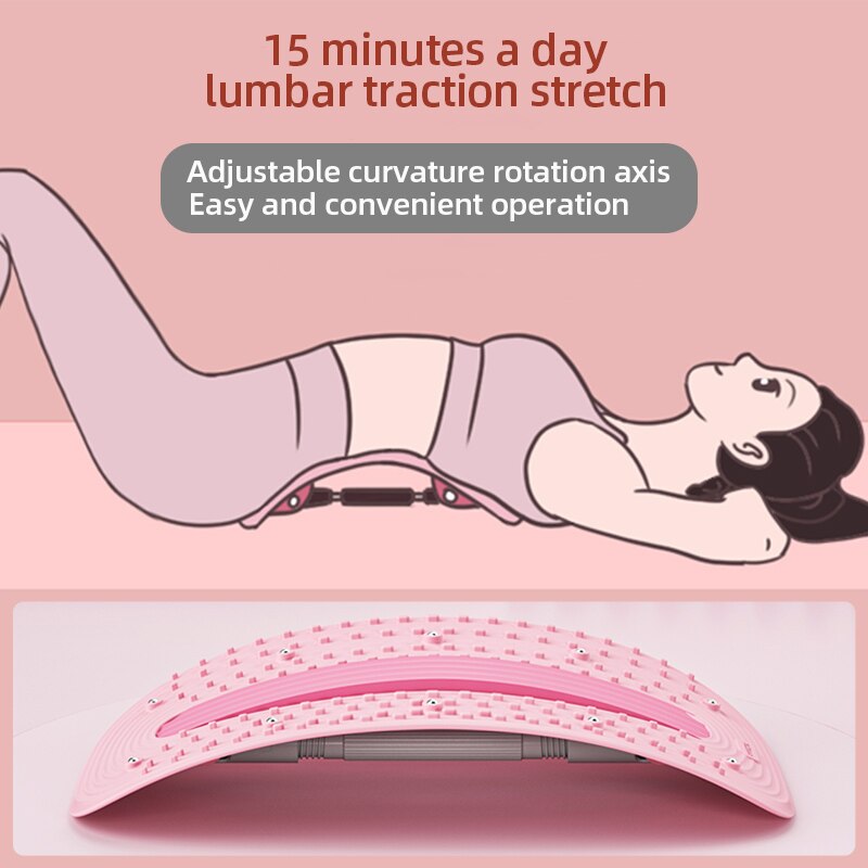 15 minutes a lumbar traction stretch Adjustable curva