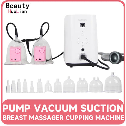 Multifunctional Vacuum Cupping Scraping Breast Enlargement Machine Pumps Heating Therapy Massager Butt Enhancer Buttock Lifting