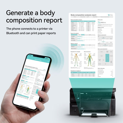 Balança Smart 8 Eletrodos 2023 Nova Bioimpedância Eletrônica Balanço de Peso Digital Água Corporal Massa Muscular BMI Composição Balanço