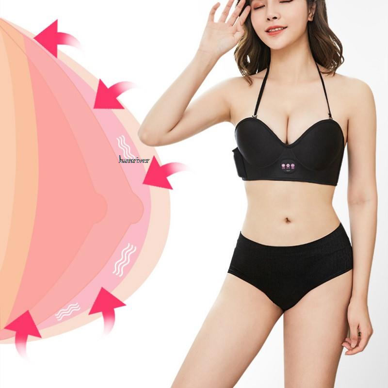 Breast Enlargement Massage Bra Wireless Electric Intelligent Beautify Instrument Vibration Chest Heating Stimulator Machine