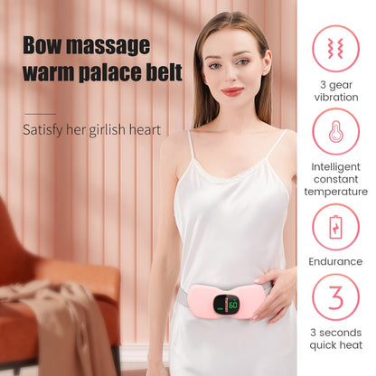 Warm Palace Belt Electric Period Cramp Massager Intelligent Heating Menstrual Warmth Pad Relieve Menstrual Pain and Keep Warm