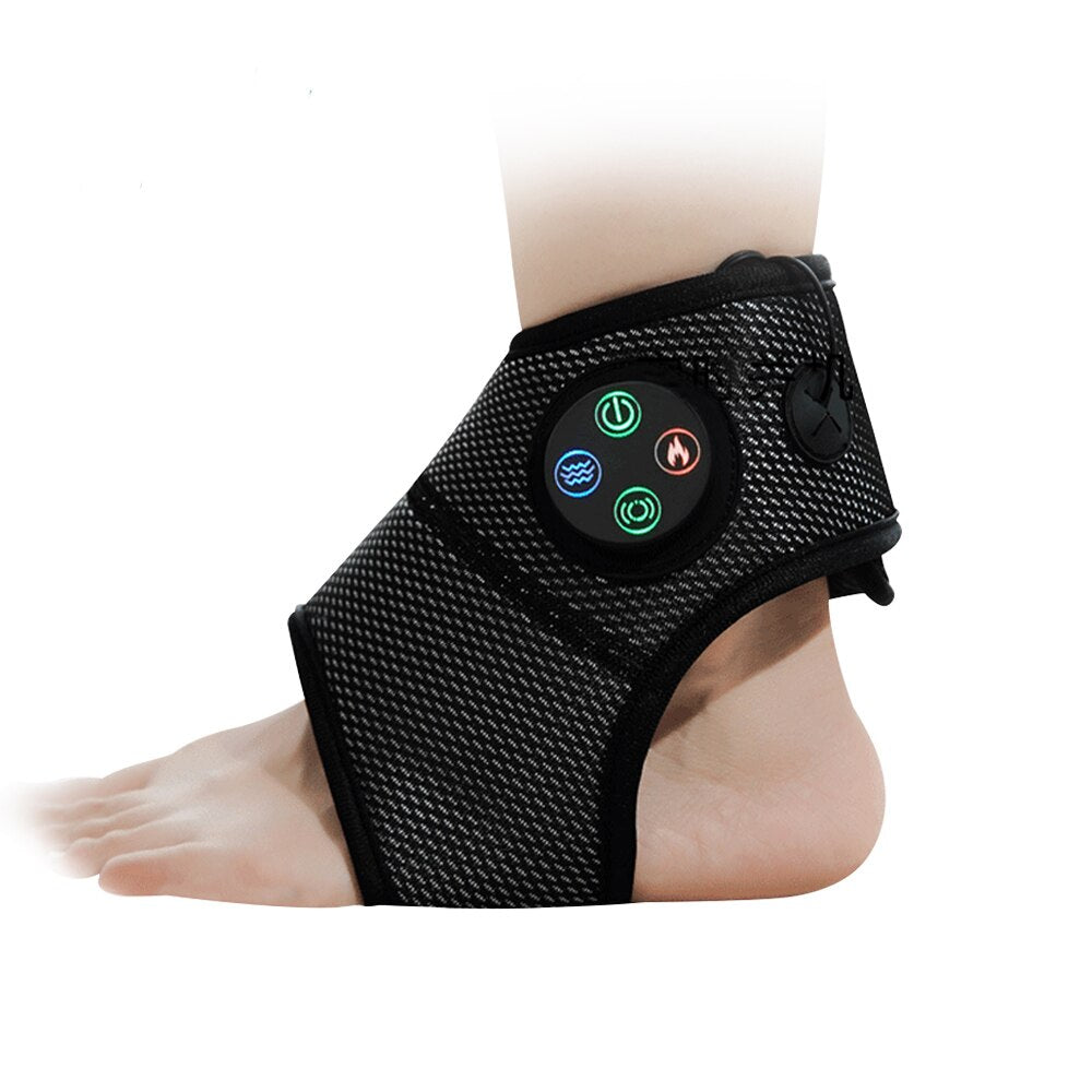 Eletric Wrist Foot Brace Support Massager Vibration Hot Compress Heating Relaxation Treatments Pain Relief Air Massage Device