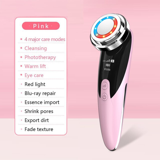 Pink 4 major care modes Cleansing Phototherapy a Warm lift