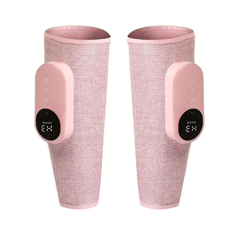 Air-powered massager relieves calf and leg pain, muscle fatigue, and tension with vibration and compression.