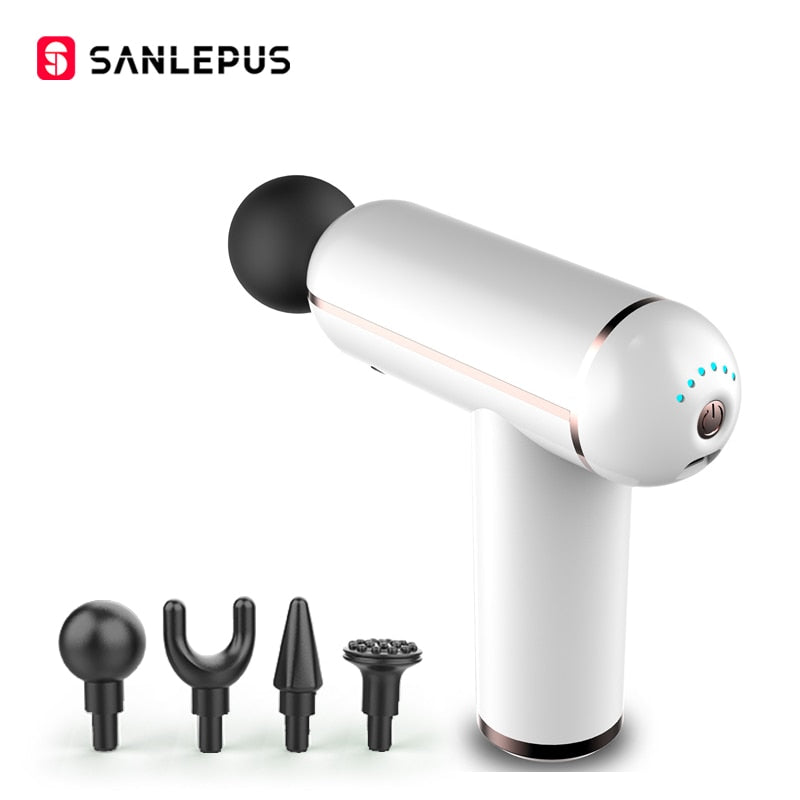 SANLEPUS Pistola de Massagem LCD Portátil Para o Corpo, Pescoço, Costas, Percussão Elétrica, Massageador de Tecido Profundo, Relaxamento Muscular, Fitness, Emagrecimento