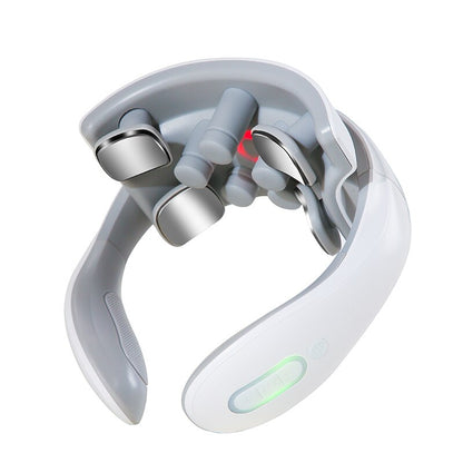 Upgraded Neck Protector Intelligent Rechargeable Voice Neck Massager Heating Micro Current Massager for Household Use