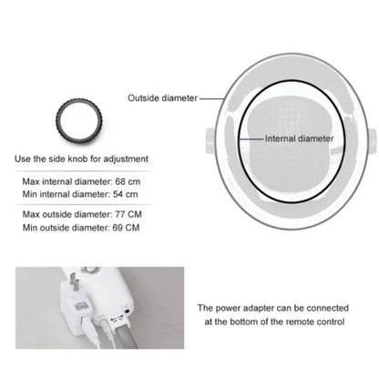 power adapter can be connected at the bottom of the remote control The