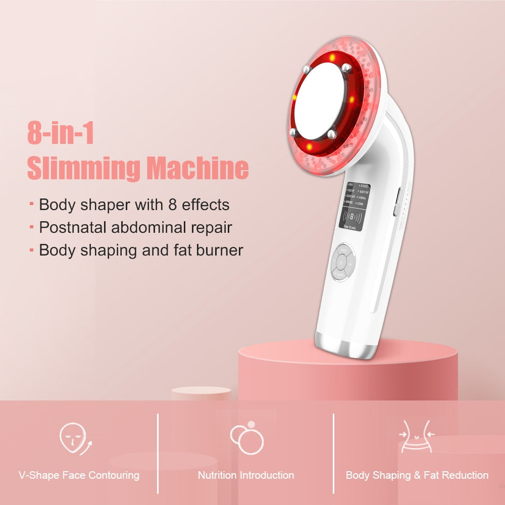 Ultrasound Cavitation EMS Body Slimming Massager Facial Care Lipo Anti Cellulite Fat Burner Galvanic Infrared Ultrasonic Therapy