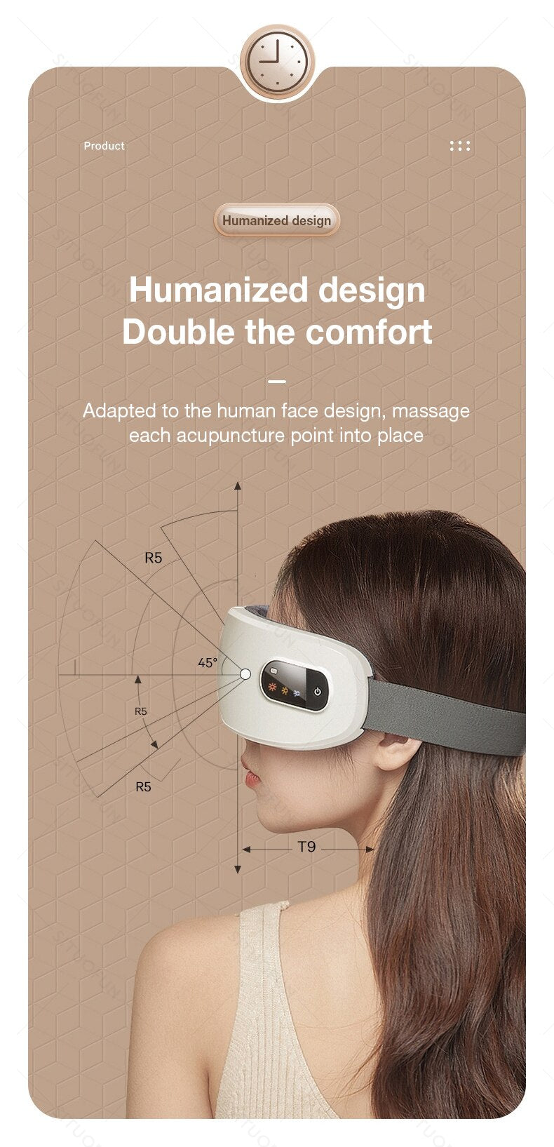 Humanized design Double the comfort Adapted to the human face