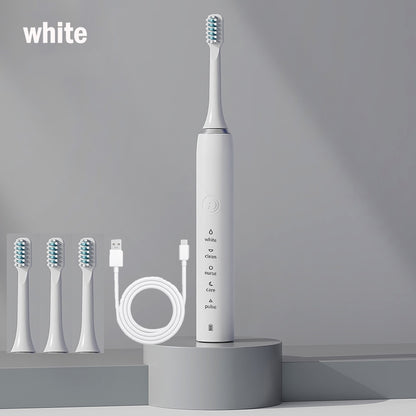 The New Ultrasonic Sonic Electric Toothbrush Rechargeable Tooth Brushes Adult Timer Brush Washable Electronic Whitening Teeth