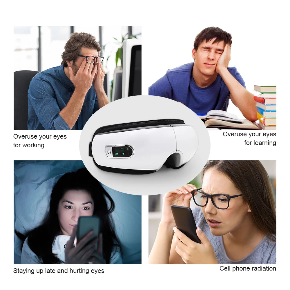 Relieve eye strain caused by prolonged screen time and lack of sleep with this soothing massager.