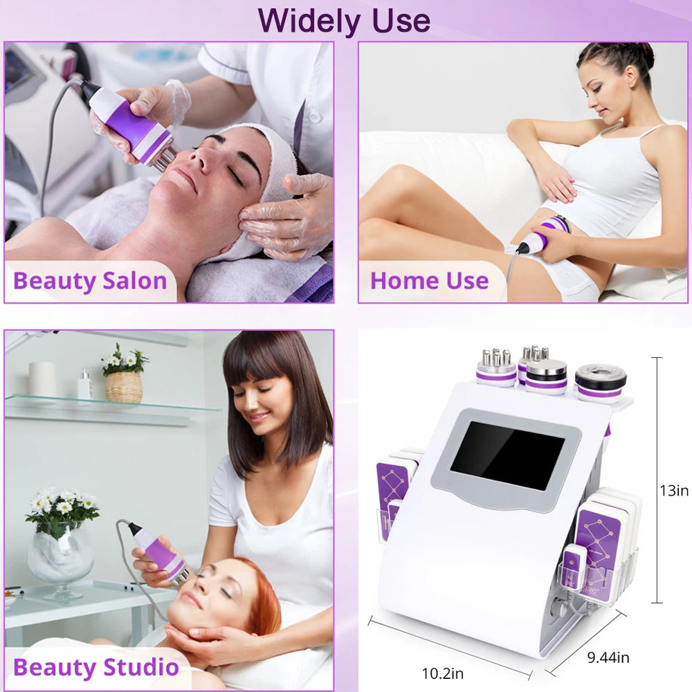 Compact multifunctional beauty tool for salon or home use with adjustable size.