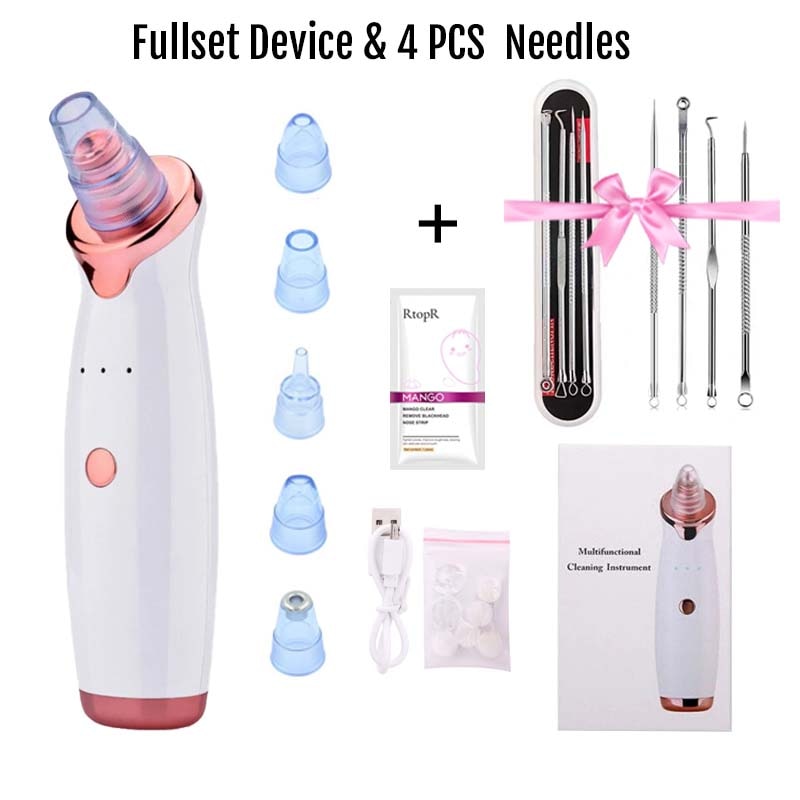 Vacuum Blackhead Remover Face Black Spots Cleaner White Dot Pimple Removal Tools 2022  New Arrival