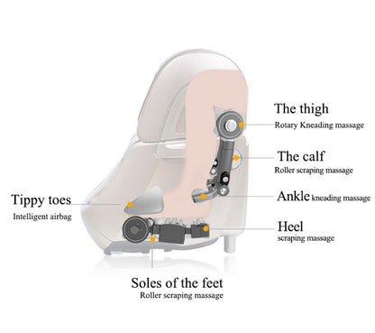 Jinkairui elétrico joelho pé massageador airbags calor perna panturrilha máquina de massagem shiatsu para alívio da dor promover a circulação sanguínea