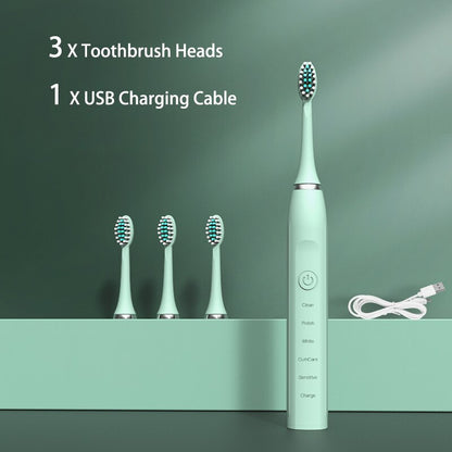 3 X Toothbrush Heads 1 XUSB Char