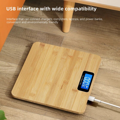 Wood Fall-proof Body Weight Scale Household Precise Smart Body Fat Scale Electronic Weighing Scale LED Digital Bathroom Scale