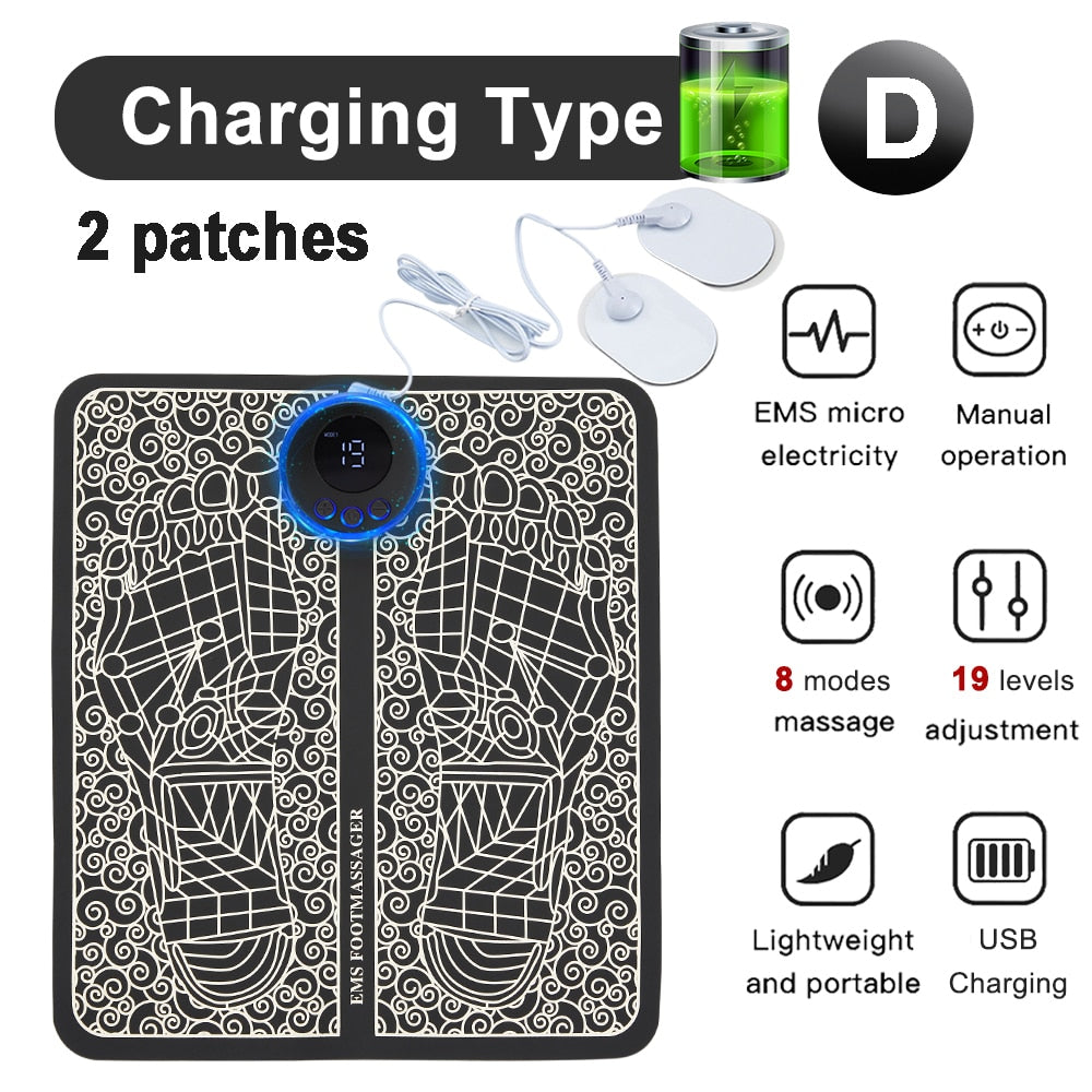 Charging Type D 2 patches EMS micro Manual electricity operation 8 modes