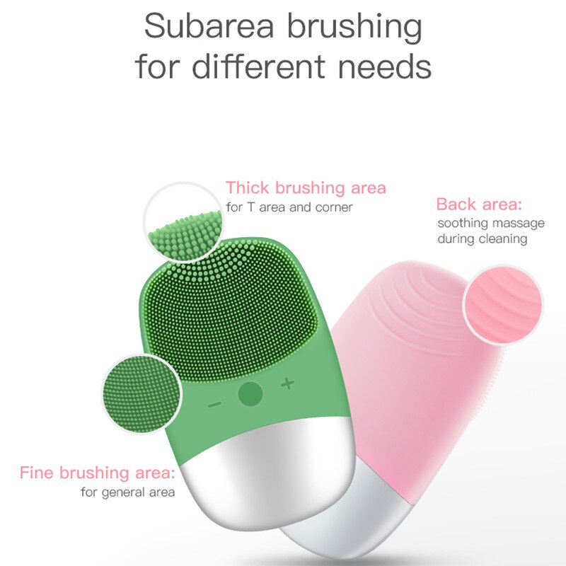 Subarea brushing for different needs Thick brushing area for T