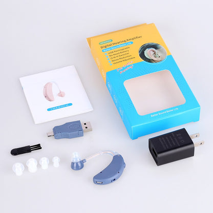 Rechargeable Hearing Aids Digital BTE Deafness Elderly Hearing Aid Hearing Loss Headphones Mini Wireless The Listening Device