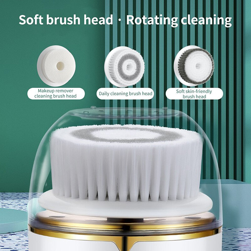 Soft brush head Rotating cleaning Makeup remover Soft skin-friendly