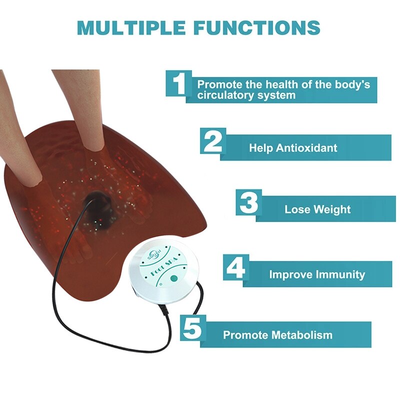 Massagegerät Ionic Detox Foot Bath Spa Aqua Cell Spa Footbath Machine Ion Cleanse Foot Detox Arrays Massager Health Care