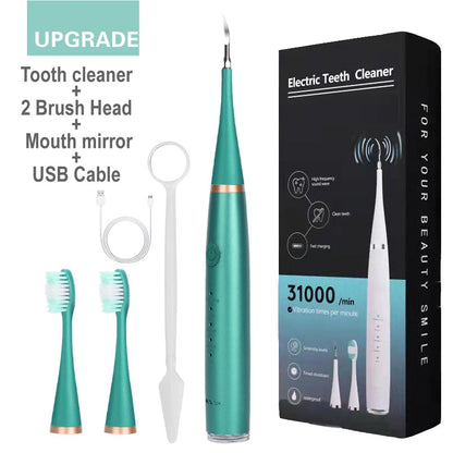 Sonic Electric Toothbrush Teeth Cleaner Oral Care Removal Of Dental Calculus Household Multifunctional Washable USB Charge Alloy