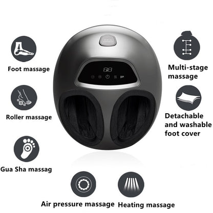 Electric Therapy Vibrator Foot Massage Machine Shiatsu Kneading Vibrator Massager Infrared Heating Therapy Health Care Device