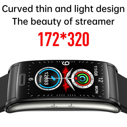 2023 New Blood Glucose Monitor Health Smart Watch Men ECG+PPG Blood Pressure Measurement IP68 Waterproof Sport Ladies smartwatch