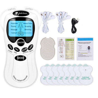 Health Tens Muscle Neck Massager Back Electric Digital Therapy Machine Massage Stimolatore elettronico a impulsi per la cura completa del corpo