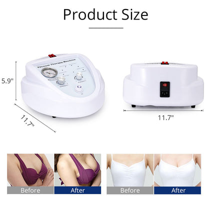 Portable Vacuum Therapy Massage Breast Enhancement Machine Pump Cup Enhancer Lymphatic Drainage Body Shaping Butt Lifting Device